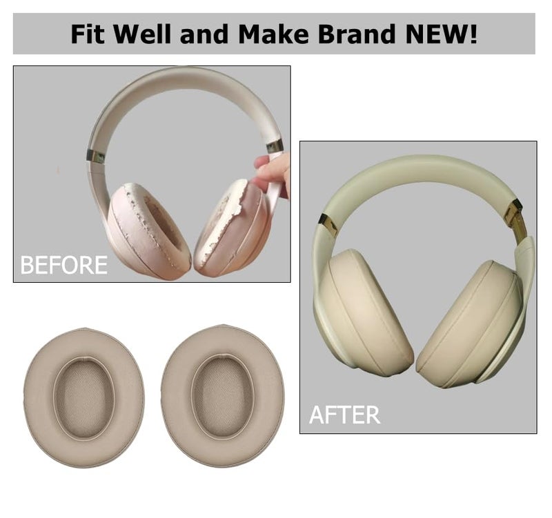 cipher.v Replacement Ear Cushion Pads Cover Compatible with Beats Studio 2.0 and Studio 3.0 Over Ear Headphones by Dr.DRE-1 Pair (Light Pink) - Image 4